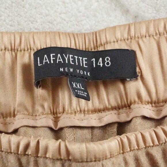 Lafayette 148 New York Beige Ankle Pants - Picture 5 of 12